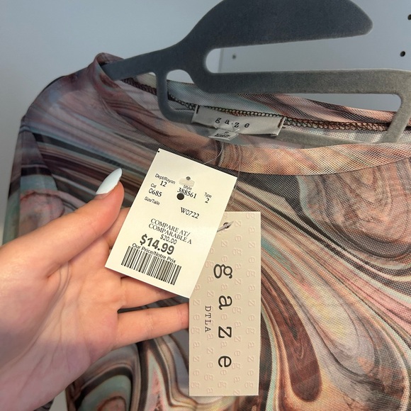 Brand new sheer colourful long sleeve - Picture 2 of 2